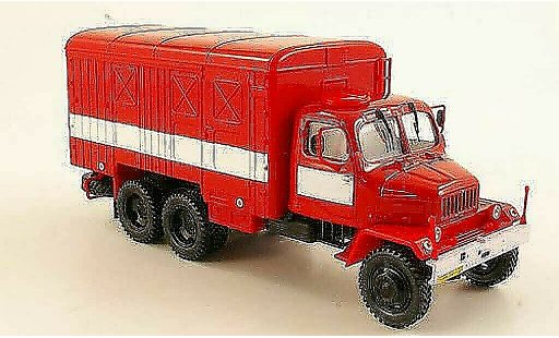 Praga V3S Kasten 1/43 Abrex van red/white diecast model cars