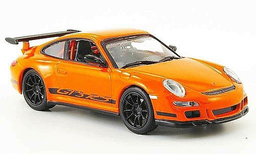 Porsche 911 GT3 RS 1/43 Yat Ming orange avec blacken stripes diecast model cars