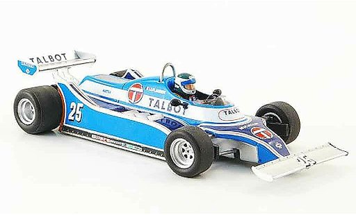 Talbot F1 Base 1/43 Spark Ligier JS17 No.25 J. P.Jarier GP Long Beach 1981 diecast model cars