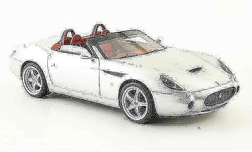 Ferrari 575 GTZ 1/43 Look Smart barchetta grey metallisee diecast model cars