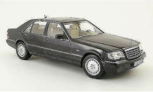 Mercedes Classe S Base 1/18 Norev S 320 (w140) black 1994 diecast model cars