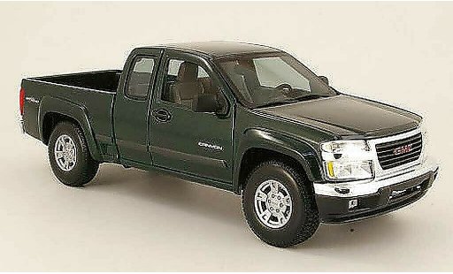 GMC Canyon Base 1/18 Maisto green 2004 diecast model cars
