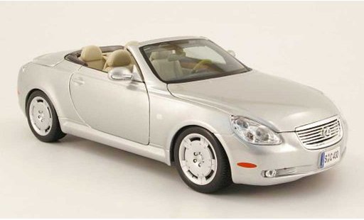 Lexus SC 430 1/18 Maisto grey metallized decapotable 2001 diecast model cars