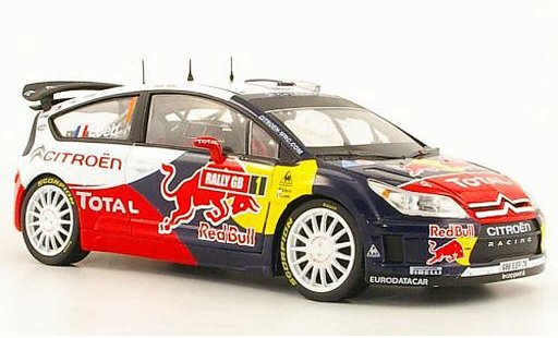 Citroen C4 WRC 2009 1/18 Norev No.1 Total / Red Bull S.loeb / D.Elena Rally GB diecast model cars