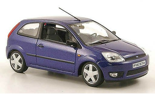 Ford Fiesta MKIV 1/43 Minichamps blue 3-portes diecast model cars