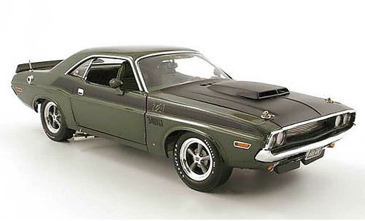 Dodge Challenger 1970 1/18 Highway 61 t/a green diecast model cars
