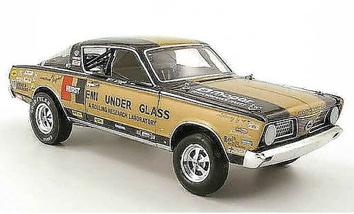 Plymouth Barracuda 1966 1/18 Highway 61 hurst hemi under glas bob riggle diecast model cars