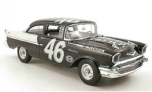 Chevrolet Bel Air Coupe 1/18 Highway 61 1957 150 no.46 speedy thompson black widow racer diecast model cars