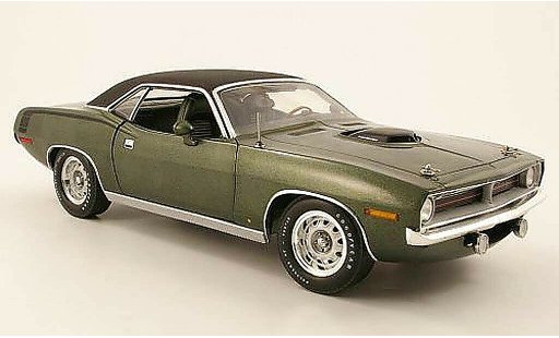 Plymouth Cuda 1970 1/18 Highway 61 hemi green diecast model cars
