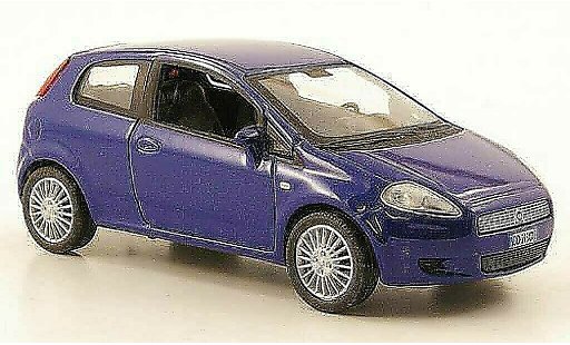 Fiat Grande Punto Berlina 1/43 Hachette blue 3-portes 2005 diecast model cars