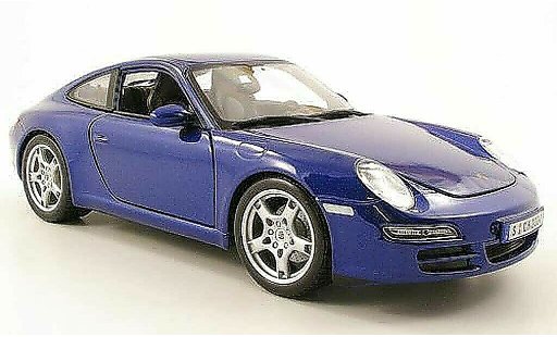 Porsche 911 S 1/18 Maisto Carrera blue diecast model cars