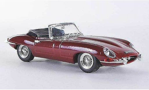 Jaguar E-Type Roadster 1/43 Best red RHD geoffnetes hood diecast model cars