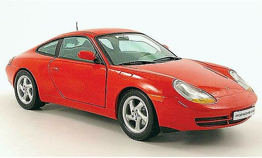 Porsche 911 Carrera 1/18 Sun Star coupe red 1998 diecast model cars