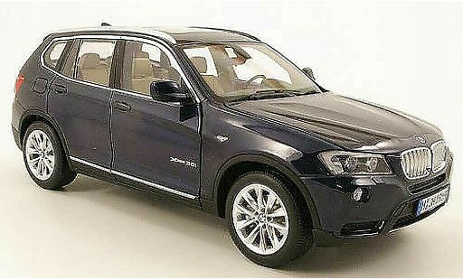 Bmw X3 F25 1/18 Norev blue 2010 diecast model cars