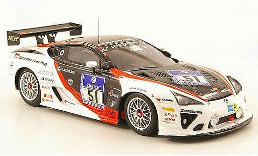 Lexus LFA Gazoo Racing 1/43 Ebbro No.51 24h Nurburgring 2010 diecast model cars