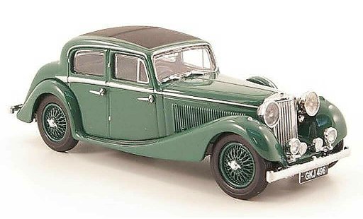 Jaguar SS Base 1/43 Oxford 2.5 litre green diecast model cars