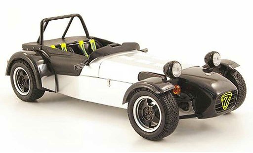 Caterham Super Seven JPE 1/18 Kyosho grey metallisee/black diecast model cars
