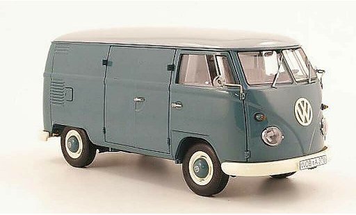 Volkswagen Combi Base 1/18 Schuco t1 van blue et grey diecast model cars