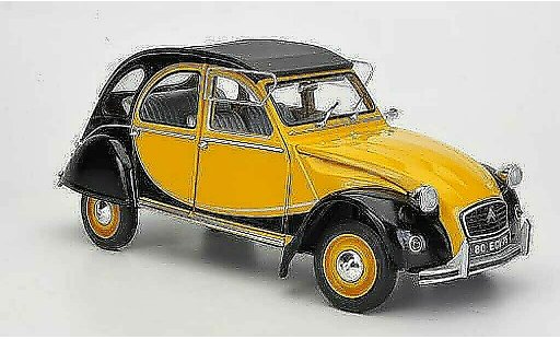 Citroen 2CV Charleston 1/18 Solido yellow/black 1982 diecast model cars