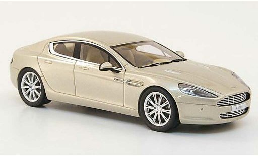 Aston Martin Rapide berline 1/43 Minichamps beige Autosalon Genf 2010 diecast model cars