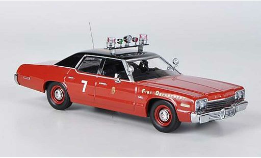 Dodge Monaco 1974 1/43 Minichamps Fire Department red/black diecast model cars