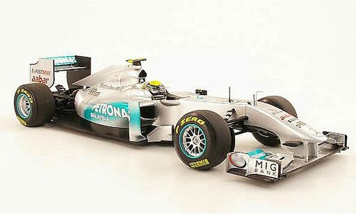 Mercedes F1 2009 1/18 Minichamps MGP Team No8 Petronas N Rosberg Showcar 2011 diecast model cars
