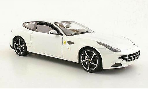 Ferrari FF Shooting Brake 1/18 Hot Wheels Elite white diecast model cars