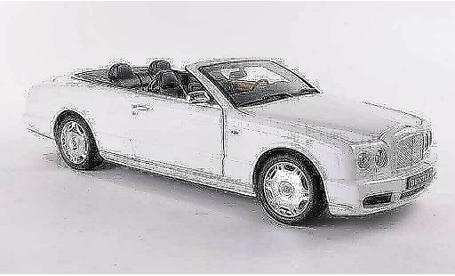 Bentley Azure cabriolet 1/18 Minichamps white LHD 2006 diecast model cars