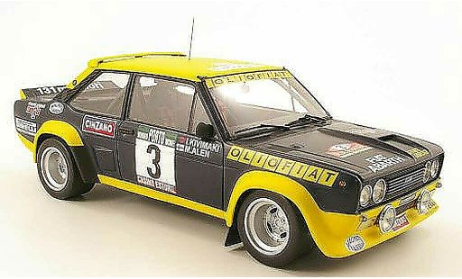 Fiat 131 Abarth 1/18 Kyosho no3 oliofiat rallye portugal 1977 malen / ikivimaki diecast model cars