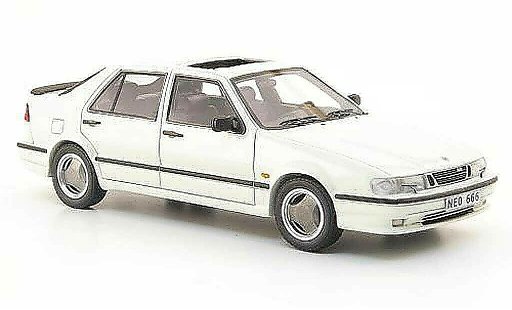 Saab 9000 CS 1/43 Neo aerien white 1985 diecast model cars