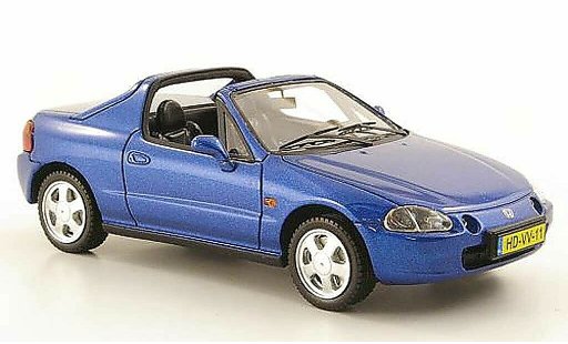Honda CRX del Sol 1/43 Neo blue 1992 diecast model cars
