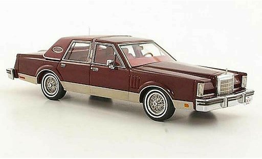 Lincoln Continental 1980 1/43 Neo Mark VI Sedan red diecast model cars