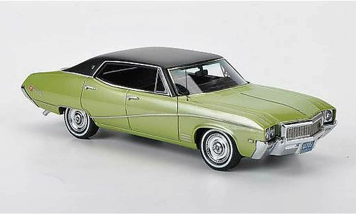 Buick Skylark Sedan 1/43 Neo green/mattblack 1968 diecast model cars