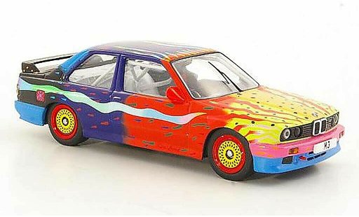 Bmw M3 coupe 1/43 IXO E30 Art Car Ken Done 1990 diecast model cars