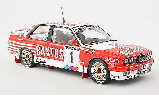 Bmw M3 course 1/43 IXO E30 No.1 Bastos Boucles de Spa 1988 P.Snijers/grey.Colebunders diecast model cars