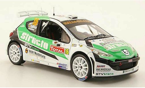 Peugeot 207 S2000 1/43 IXO No.16 Structo IRC Rally Ypern 2009 diecast model cars