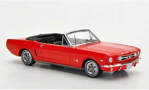Ford Mustang Convertible 1/43 Spark red diecast model cars