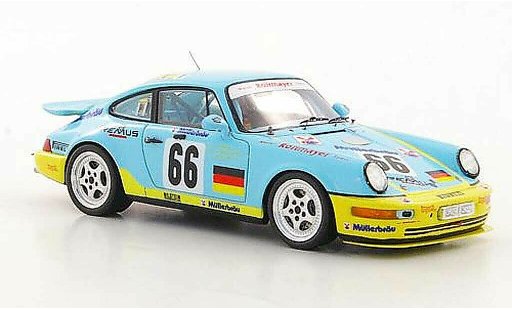 Porsche 911 RS 1/43 Spark 964 Carrera No.66 G.Spreng / F.Muller / S.Angelastri 24h Le Mans 1 diecast model cars