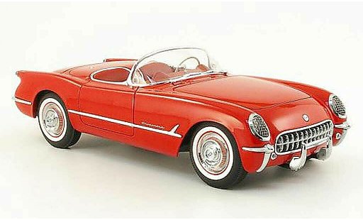 Chevrolet Corvette Convertible 1/18 Autoart C1 red 1954 diecast model cars