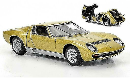 Lamborghini Miura SV 1/43 Autoart gold 1971 diecast model cars