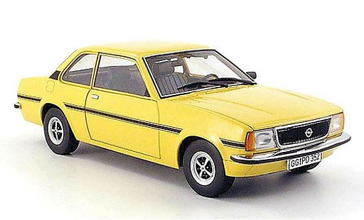 Opel Ascona B B 1/18 Sun Star sr yellow-beige 1975 diecast model cars