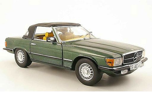 Mercedes 350 Base 1/18 Sun Star green closed 1977 diecast model cars