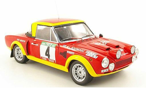 Fiat 124 Abarth 1/18 Sun Star no.4 olio fiat rallye portugal 1975 diecast model cars