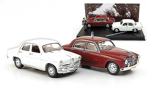 Alfa Romeo 1900 berlina 1/43 Rio Police and Giulietta plus Figur 1956 diecast model cars