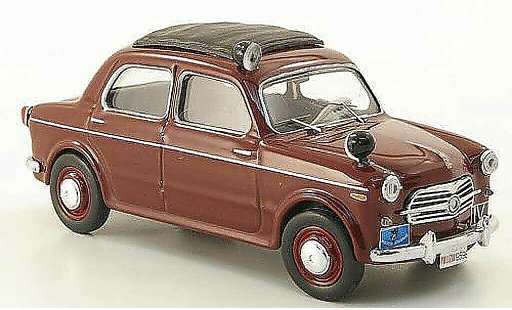 Fiat 1100 R 1/43 Rio red Polizia Police Italien 1957 diecast model cars