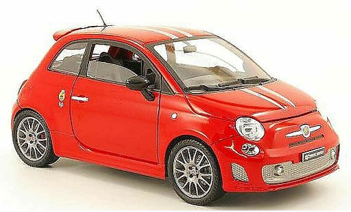 Fiat 695 Abarth SS 1/18 Mondo Motors tributo ferrari red/grey metallisee diecast model cars