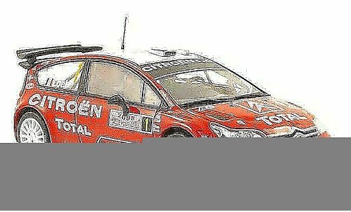 Citroen C4 WRC 2008 1/43 Hachette No.1 Total Rally Monte Carlo diecast model cars