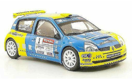 Renault Clio S1600 1/43 Hachette No.3 Rally Alsace Vosges 2006 diecast model cars
