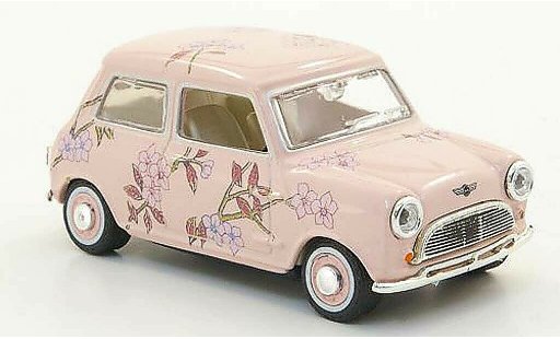 Austin Mini cooper 1/43 Oxford pink with Blutenmuster diecast model cars