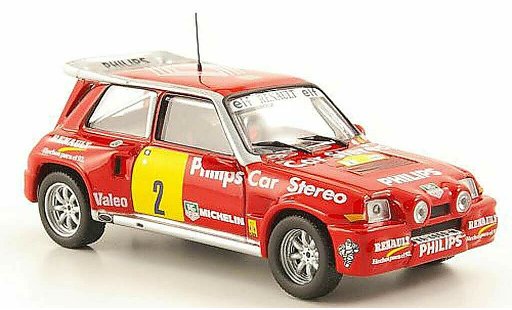 Renault 5 Turbo 1/43 Hachette Maxi 4x4 No.2 Philips Rally de Tierra de Aviles 1989 diecast model cars